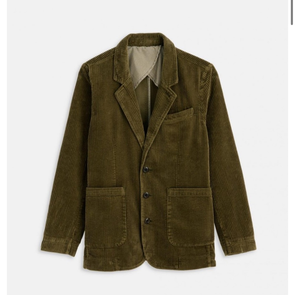 Alex Mill Olive Corduroy Blazer